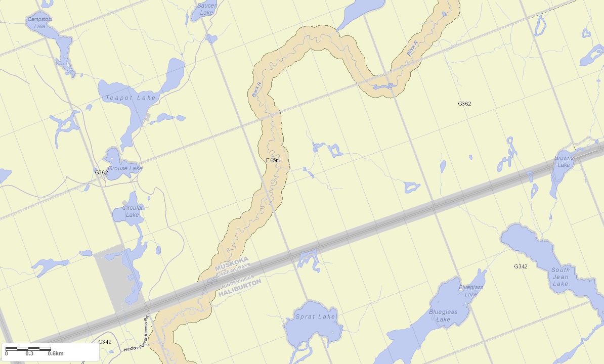 Crown Land Map of Circular Lake in Municipality of Lake of Bays and the District of Muskoka
